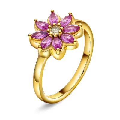 Lush ring i 925 forgylt sølv