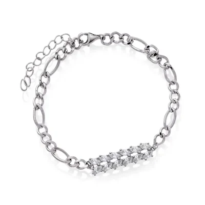 Crown armbånd i 925 sølv