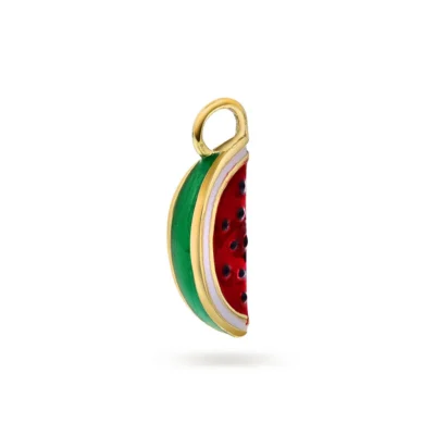 Melon Mood charm i 925 forgylt sølv