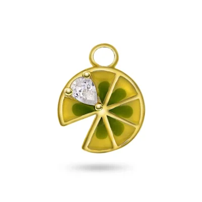 Lime Light charm i 925 forgylt sølv