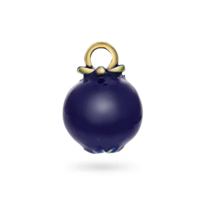 Blue Bloom charm i 925 forgylt sølv