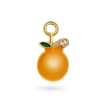 Orange Crush charm i 925 forgylt sølv
