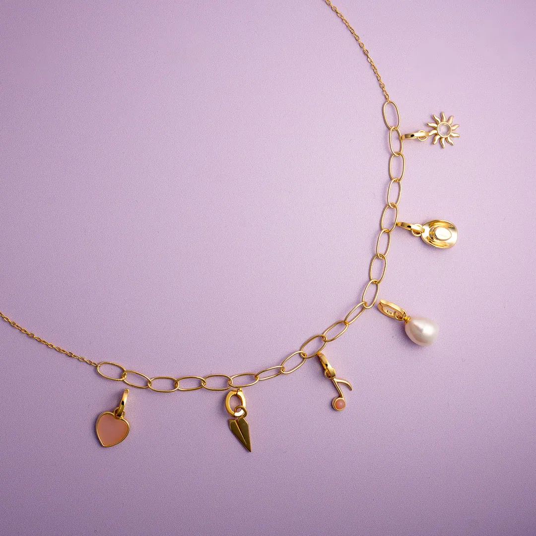 Ray of Yay charm i 925 forgylt sølv - Bilde 2