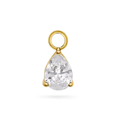Bling Bling charm i 925 forgylt sølv