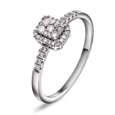 Ring i gull med diamant 0,33 ct WP