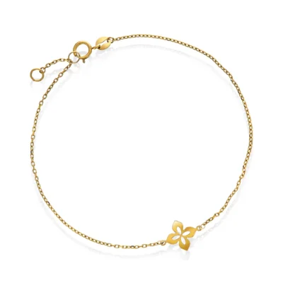 Armbånd i gult gull