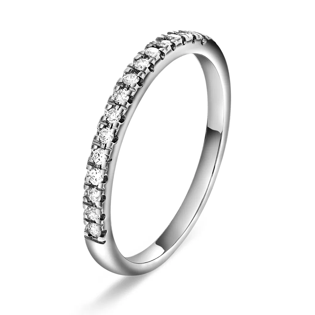 Vida ring i gull med dia 0,15 ct TWS