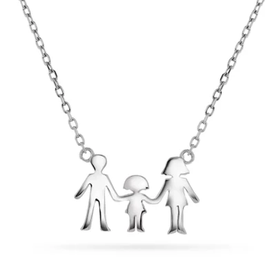 Smykke i 925 sølv mor, far, datter