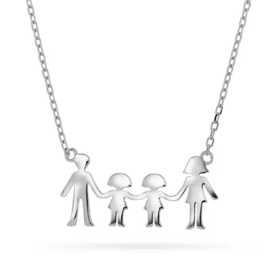 Smykke i 925 sølv mor, far og to jenter