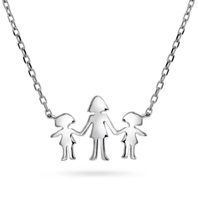 Smykke i 925 sølv mor og to jenter