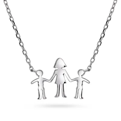 Smykke i 925 sølv mor og to gutter