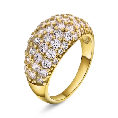 Shine ring i 925 forgylt sølv