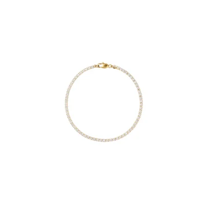 Shiny Tennis Bracelet Gold Small