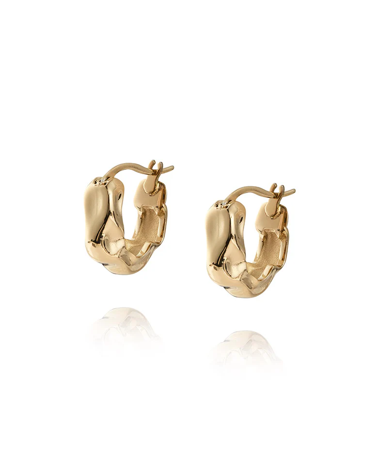 Wavy Bolded Small Gullfarget Hoops