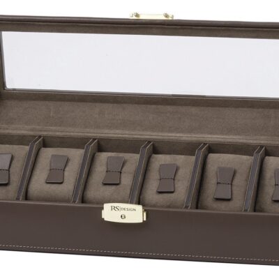 Klokkeboks 32252 6 ur Brun/Oliven