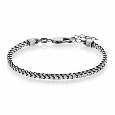 Armbånd i oksidert sølv
