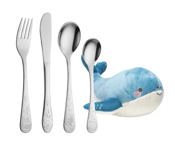 Hval stålbestikk