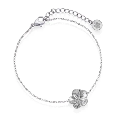 Hibiscus bracelet i stål