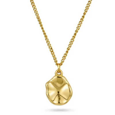 Nova necklace i forgylt stål