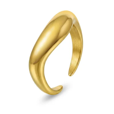 Nova ring i forgylt stål