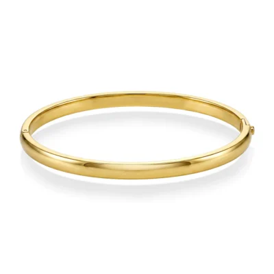 Rise classic bangle i forgylt stål